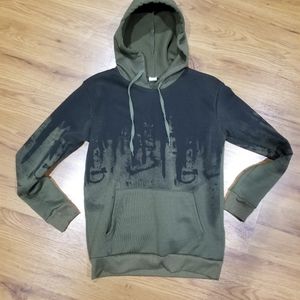Green and black hoodie